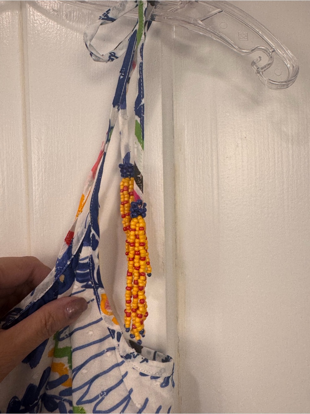 FARM Rio White Sundress with Blue, Yellow & Multicolor Floral Print - Picture 3 of 5
